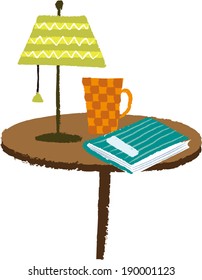 The view of book on the table 