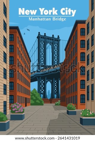 View of bridge manhattan new york city united state