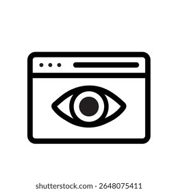 View Browser Window Online Content Icon