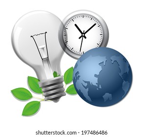The view of bulb with globe 