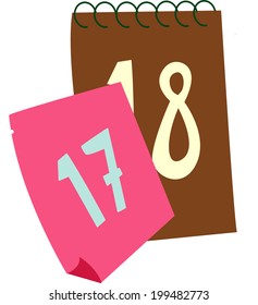 The view of calendar 