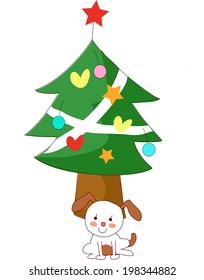 The view of Christmas tree 