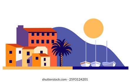 view cityscape color image for web, print, ads, poster, flyer, card