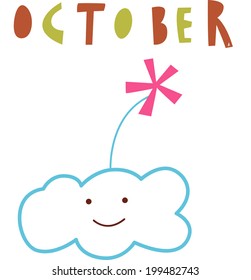 The view of cloud on october 