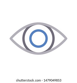 view colour line vector icon