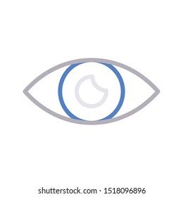view colour line vector icon