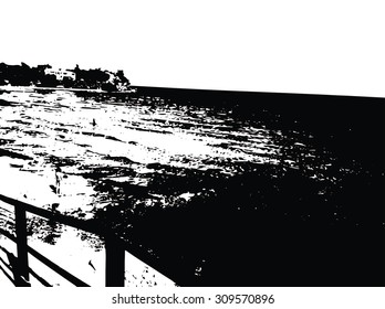 View of the crystal blue sea texture