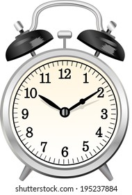 The view of desk clock 