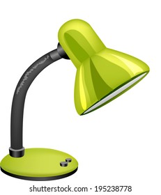 The view of desk lamp 