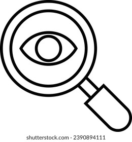 View details, E-Commerce line web icon. Outline icon. Vector illustration
