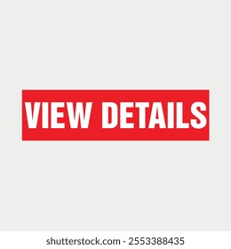 View Detils Call to action Button on a transparent Background