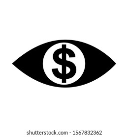 view dollar icon isolated sign symbol vector illustration - high quality black style vector icons
