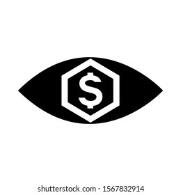 view dollar icon isolated sign symbol vector illustration - high quality black style vector icons
