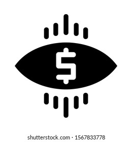 view dollar icon isolated sign symbol vector illustration - high quality black style vector icons
