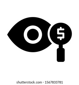 view dollar icon isolated sign symbol vector illustration - high quality black style vector icons
