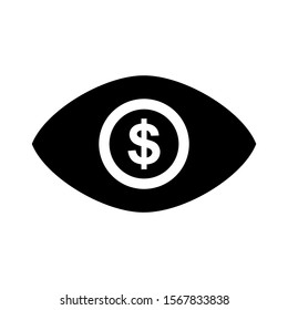 view dollar icon isolated sign symbol vector illustration - high quality black style vector icons
