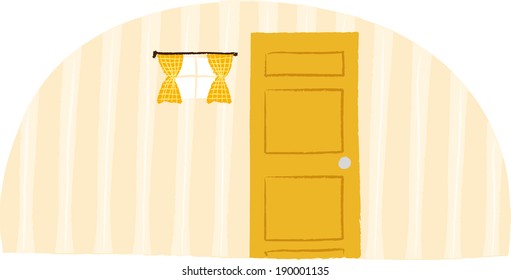 Las vistas a la puerta de la habitación 