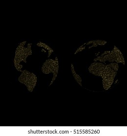 View of Earth from Space. Vector illustration EPS 10