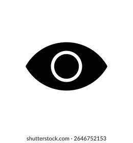 View or Eye symbol representing visibility, access control, monitoring, awareness, and interface toggles in applications or security visuals.