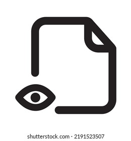 View Files Icon with Outline Style
