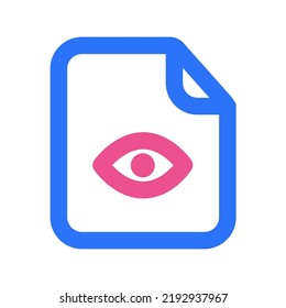 View Files Icon Two Tone Color