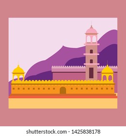 View of a fort from Rajasthan 