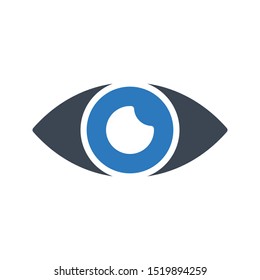view glyph colour vector icon