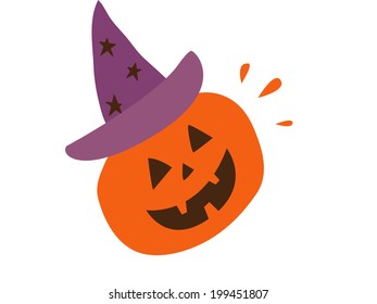 The view of halloween pumpkin 