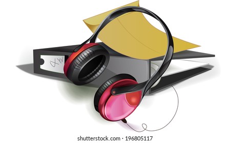 The view of headphone 