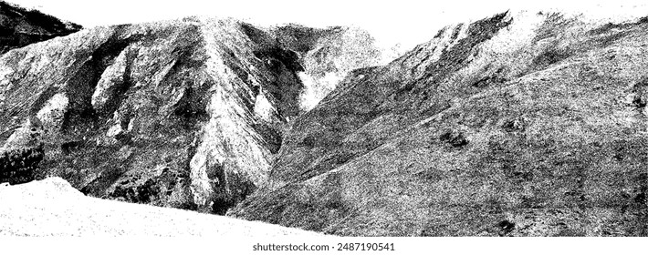 View of a high alpine landscape