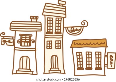 The view of house 