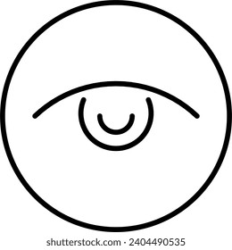 view icon button, eye icon vector