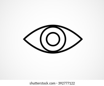 View Icon. Eye icon - vector