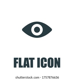 Ver icono. Símbolo de signo vector aislado de ilustración plana