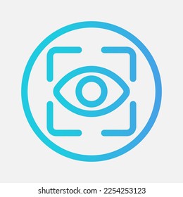 View icon in gradient style about camera, use for website mobile app presentation