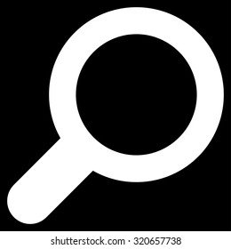 View icon from Primitive Set. This isolated flat symbol is drawn with white color on a black background, angles are rounded.