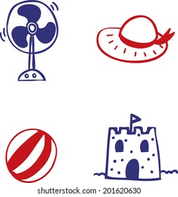The view of icon set 