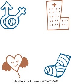 The view of icon set 
