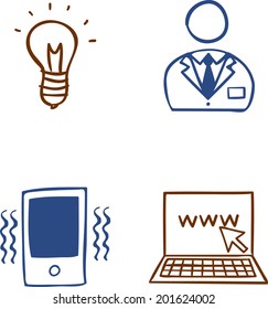The view of icon set 