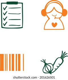 The view of icon set 