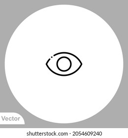 View icon sign vector,Symbol, logo illustration for web and mobile