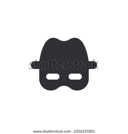 View icon. Sneak peek. Spying, spy, watch. Anonymity. Search icon. Finding solution. Safe search. Human eye. Logo template. Spy sign. Observe. Agent sign. Avatar icon. Profile sign. Data search.