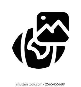 view icon. vector glyph icon for your website, mobile, presentation, and logo design.