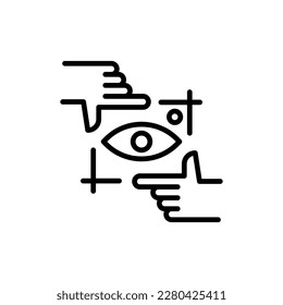 View icon in vector. Illustration