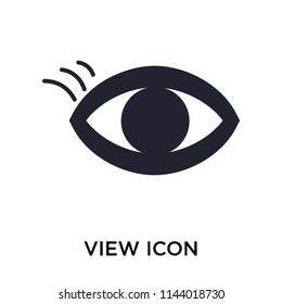 View icon vector isolated on white background for your web and mobile app design, View logo concept