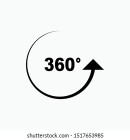 360° View Icon  - Vector, Sign and Symbol for Design, Presentation, Website or Apps Elements. 