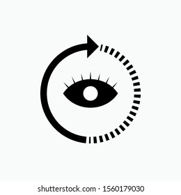 
360° View Icon - Vector, Sign and Symbol for Design, Presentation, Website or Apps Elements.