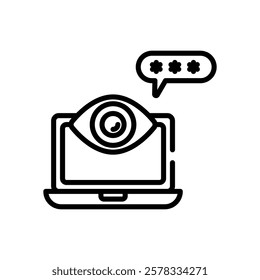 View icon vector stock illustration