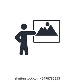 Vector.Trazo editable.Signo de estilo lineal para uso Diseño web, logotipo.Ilustración de símbolo.