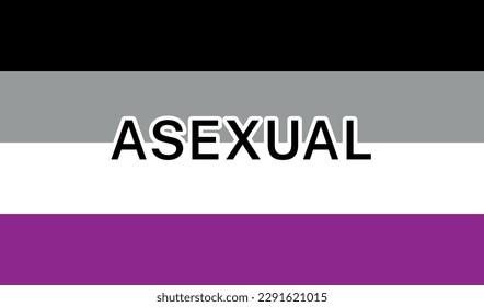 Internationales Flag für den asexuellen Preis anzeigen